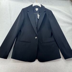 NWT J Crew Women’s Blazer Black size 6 Fully Lined